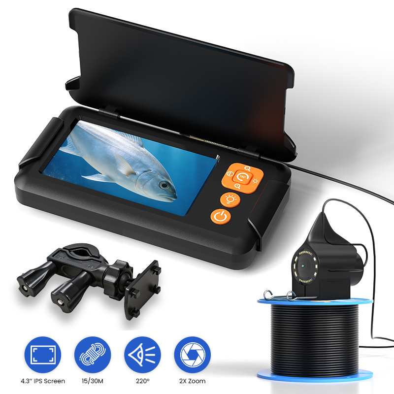 กล้องตกปลา หน้าจอ 4.3 นิ้ว สาย - Fish Finder Cable บทวิจารณ์และราคา