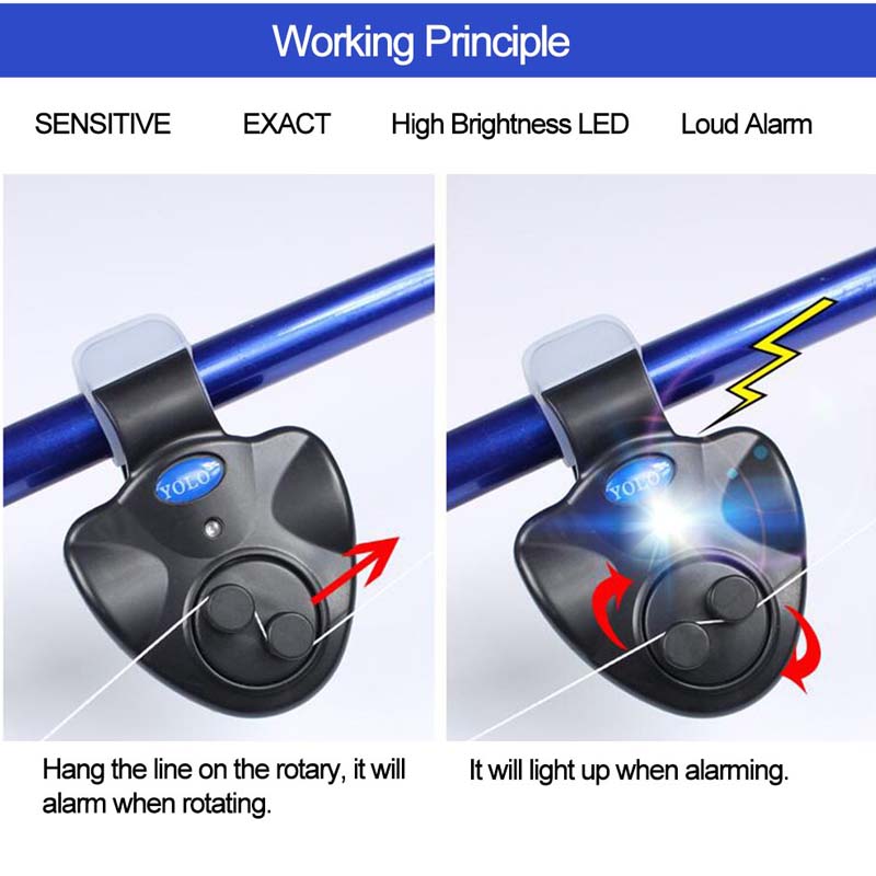 ตกปลา Rod Bite ALARM ไฟ LED ปล - Bite Alarm บทวิจารณ์และราคา